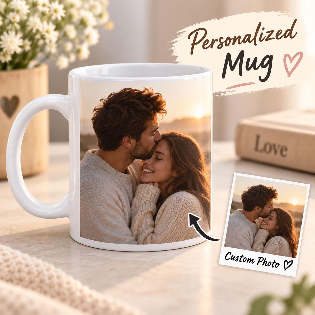 Coffee Tea Images - كوب قهوة سيراميك مخصص بصورة شخصية،