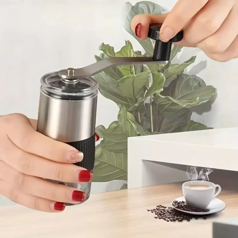 Burr Hand Grinder - مطحنة قهوة يدوية، مطحنة حبوب قهوة،