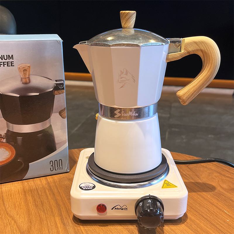وعاء موكا 3/6 كوب - صانع الإسب - مراجعة Moka Pot Stove وسعره