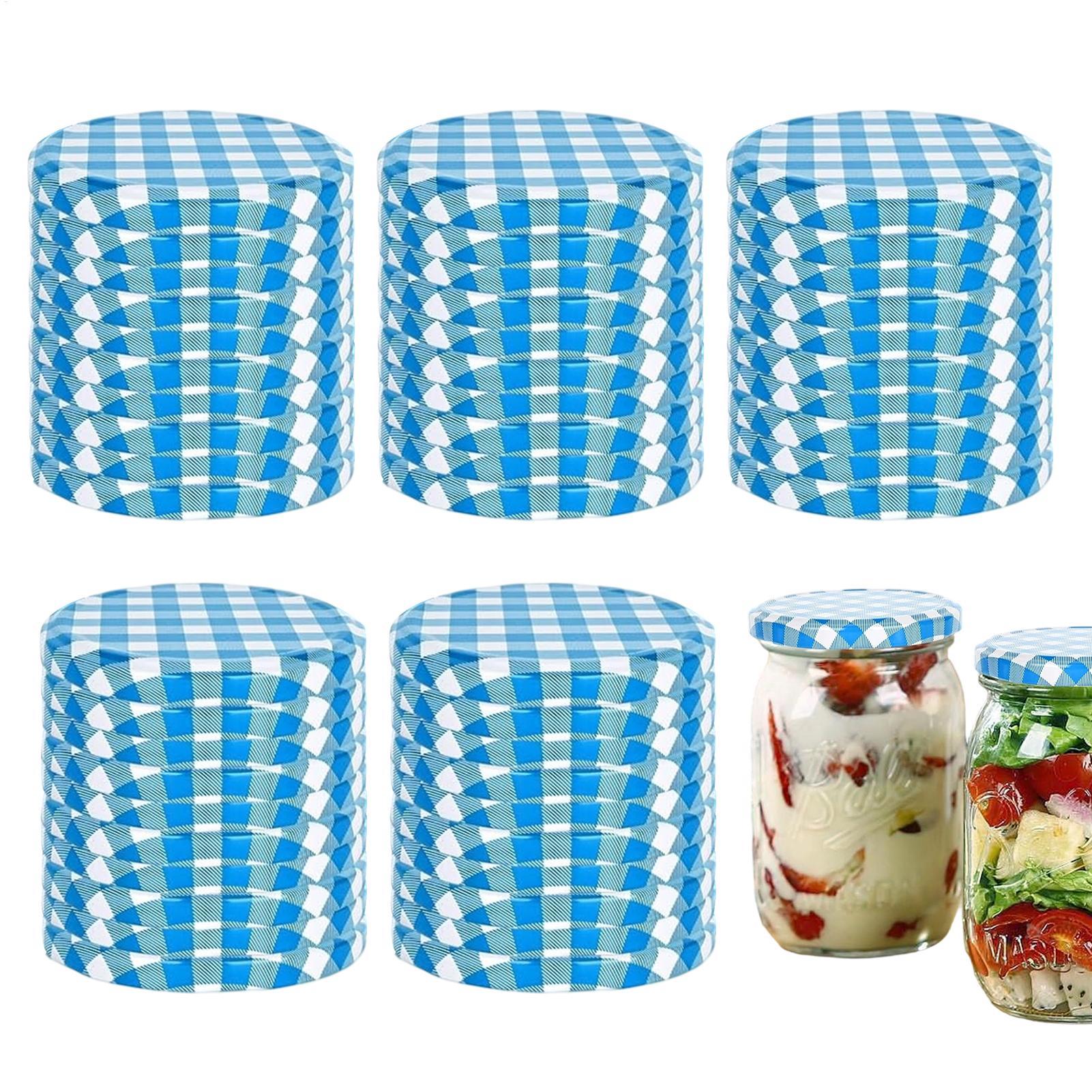 أغطية برطمانات التعليب، 50 قطع - مراجعة Coffee Tea & Jane وسعره