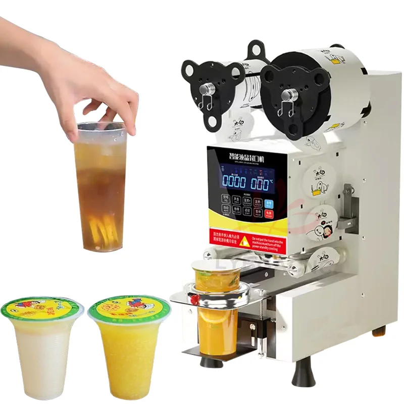 آلة ختم الأكواب البلاستيكية وا - مراجعة Coffee Tea With Milk وسعره