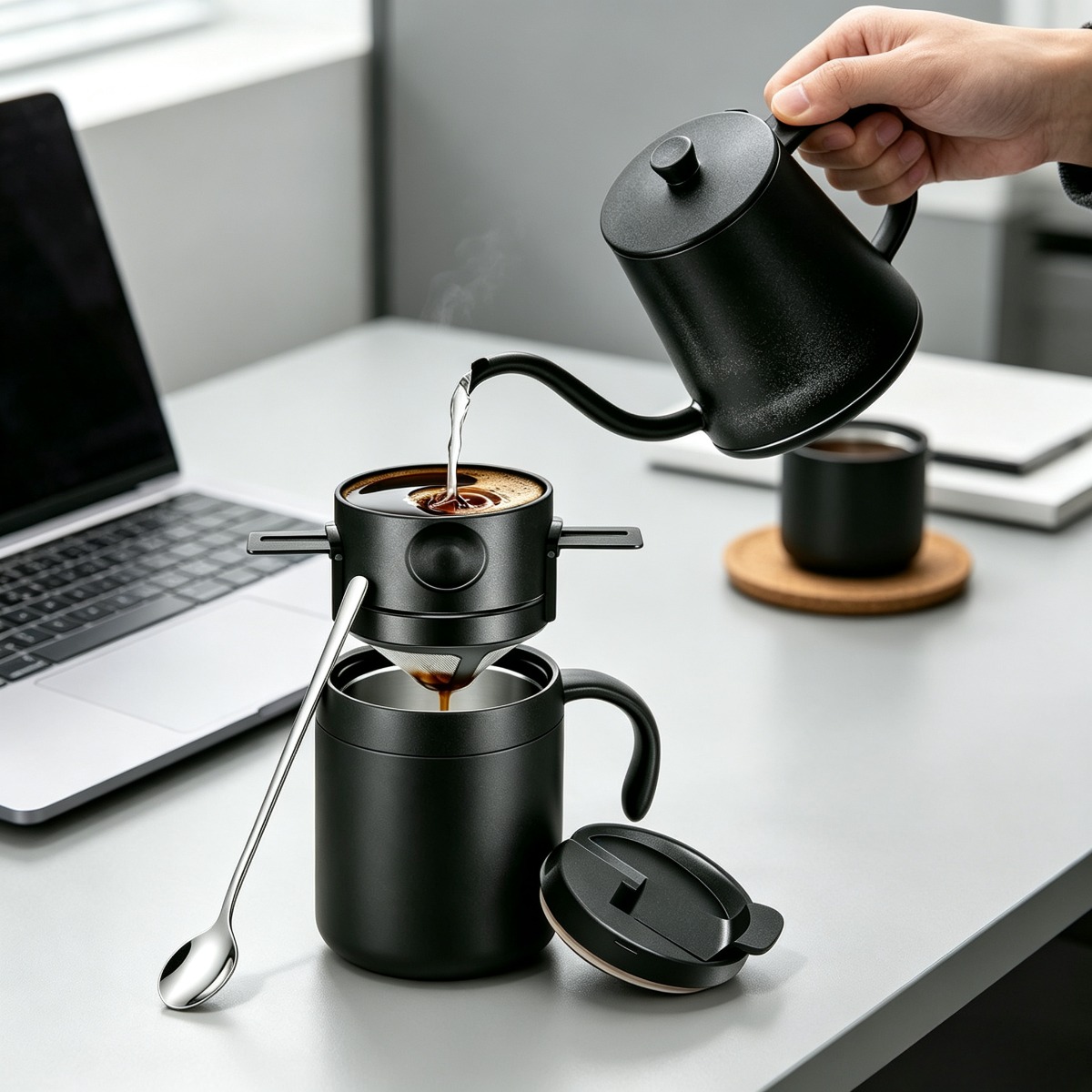 كوب قهوة من الفولاذ المقاوم لل - مراجعة Xbloom Coffee Tea وسعره