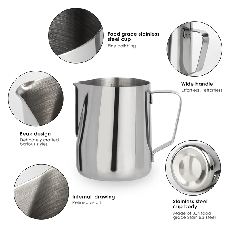 إبريق مزبد الحليب 350/600 مللي - مراجعة Barista Milk Jug وسعره